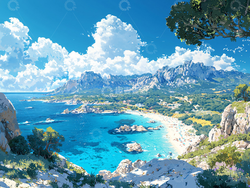 高清大图下载【趣麦麦图】阳光沙滩海景4