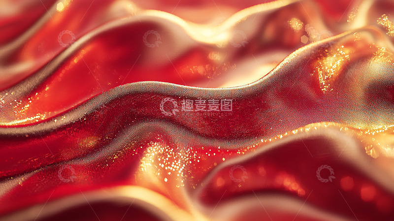 高清大图下载【趣麦麦图】红色波浪纹理