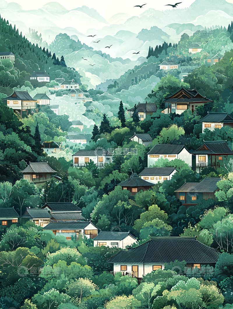 高清大图下载【趣麦麦图】水墨画