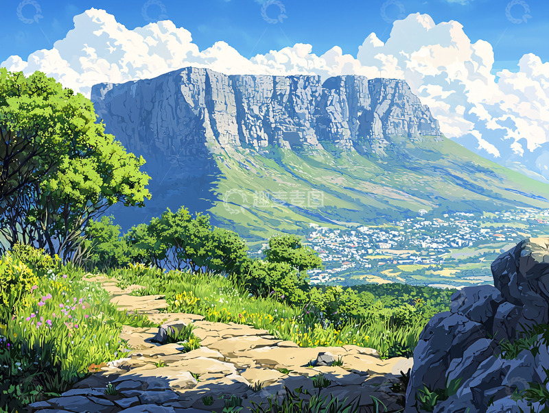 高清大图下载【趣麦麦图】山间小路