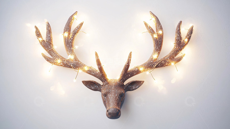 高清大图下载【趣麦麦图】装饰鹿头