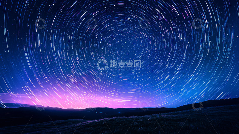 高清大图下载【趣麦麦图】旋转星空