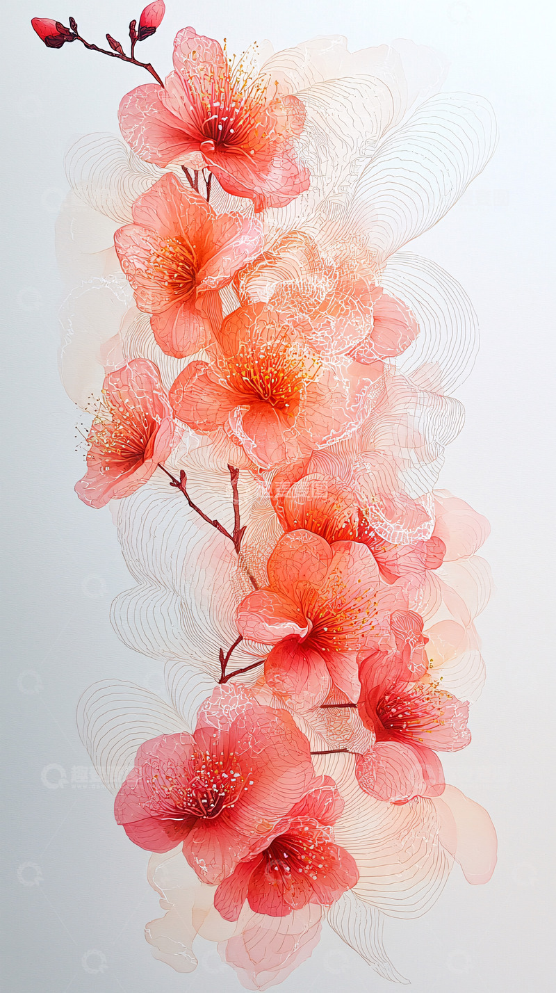 高清大图下载【趣麦麦图】粉色花朵