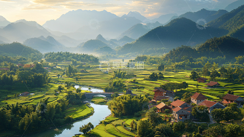 高清大图下载【趣麦麦图】山水田园风光3