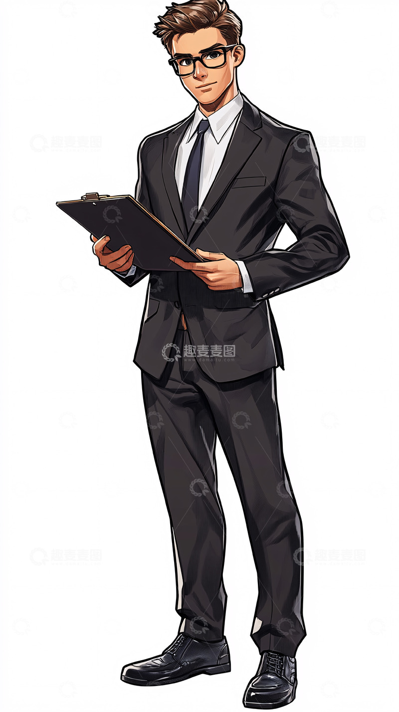 高清大图下载【趣麦麦图】西装男