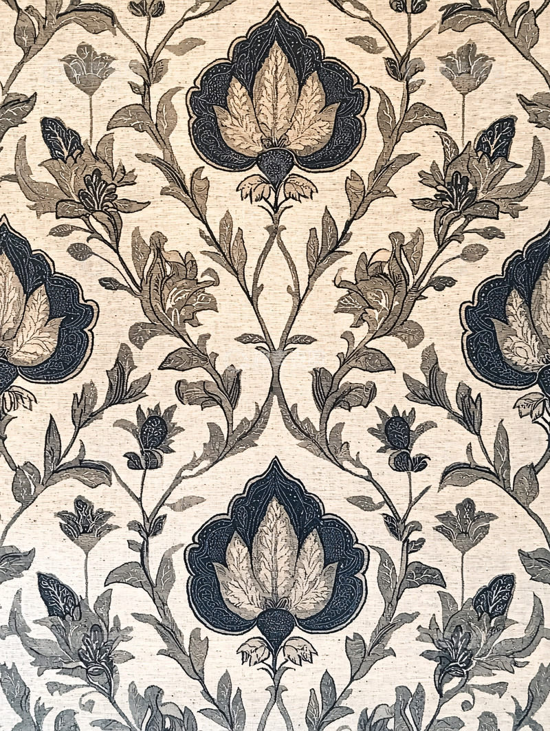 高清大图下载【趣麦麦图】对称花卉图案壁纸