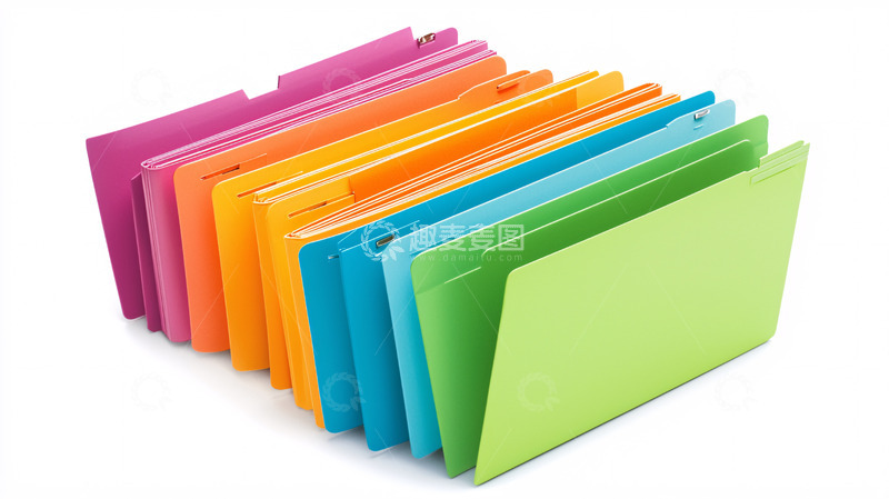 高清大图下载【趣麦麦图】彩色文件文件夹
