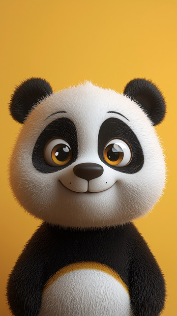 萌系卡通熊猫