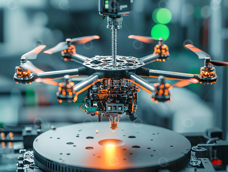 高清大图下载【趣麦麦图】无人机精密制造的特写