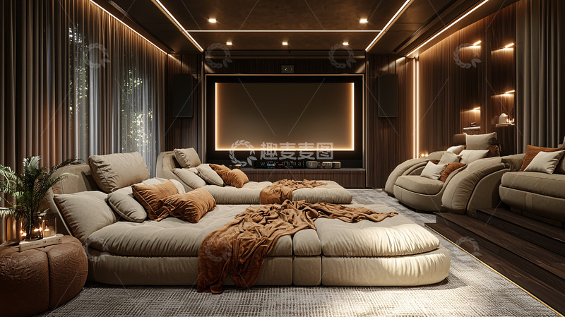 高清大图下载【趣麦麦图】高端家庭影院设计