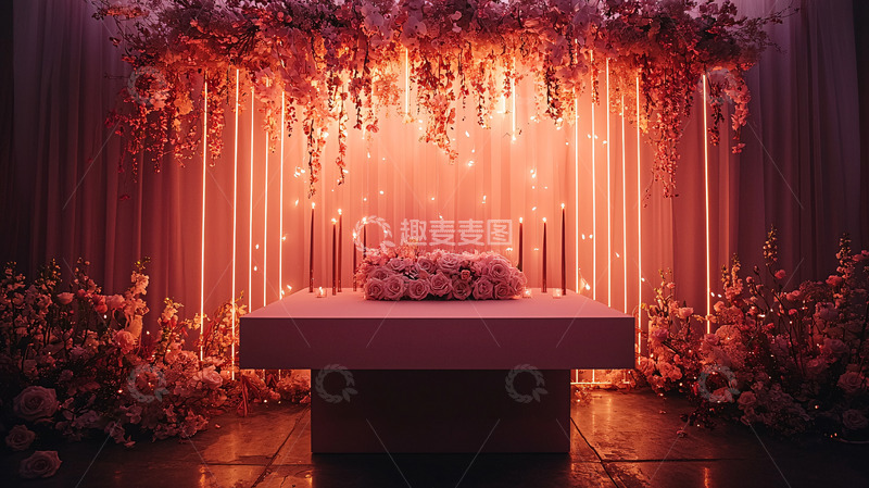 高清大图下载【趣麦麦图】浪漫婚礼仪式背景