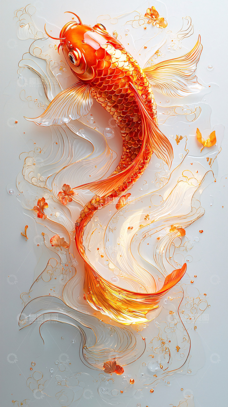 高清大图下载【趣麦麦图】锦鲤
