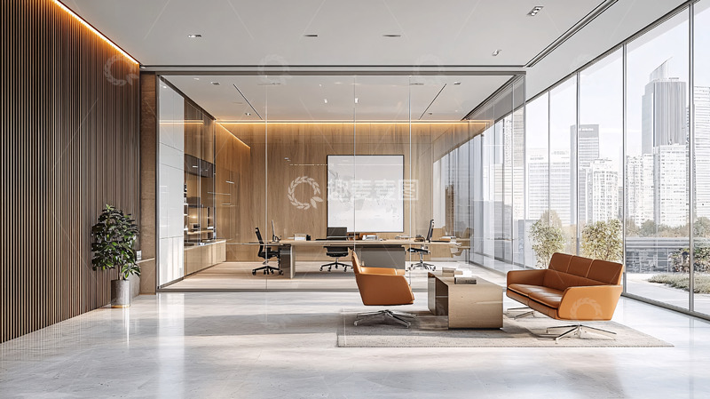 高清大图下载【趣麦麦图】现代简约风格高级商务办公空间
