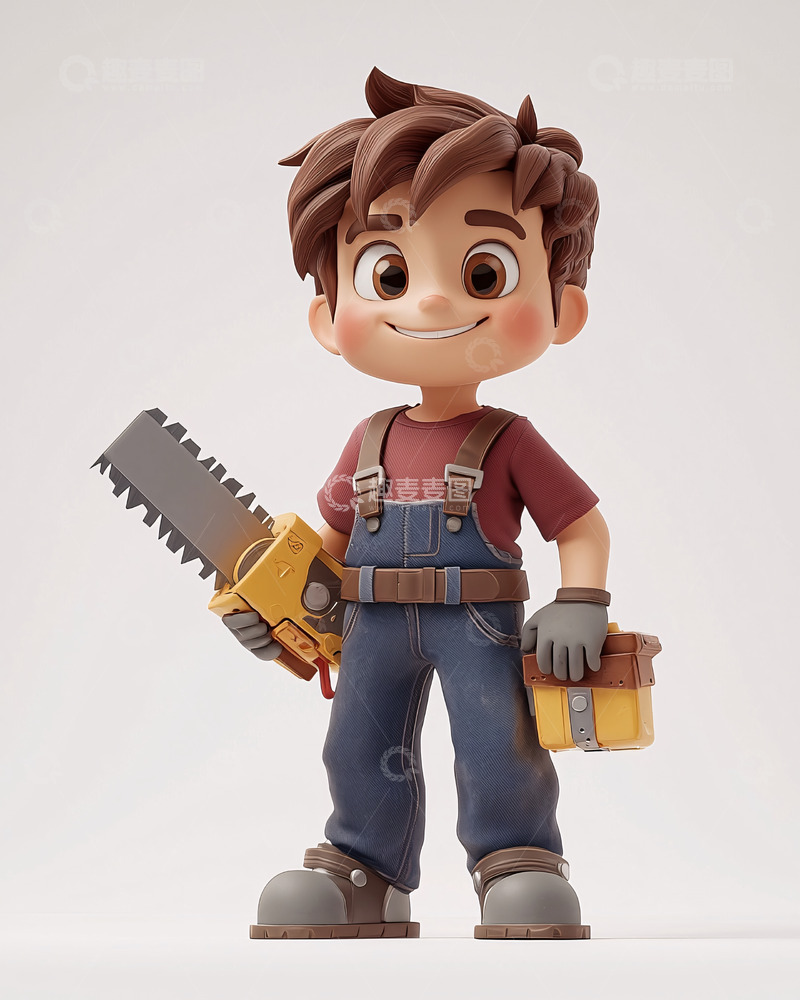 高清大图下载【趣麦麦图】可爱卡通男孩