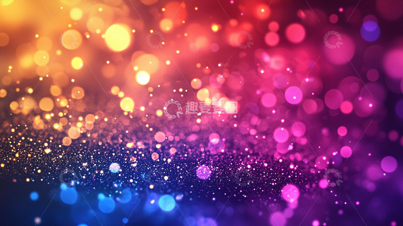 高清大图下载【趣麦麦图】绚丽多彩的灯光背景