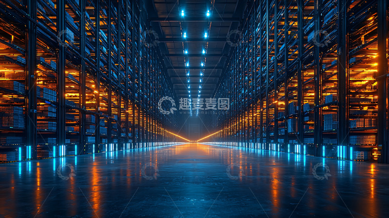 高清大图下载【趣麦麦图】现代化仓库内部