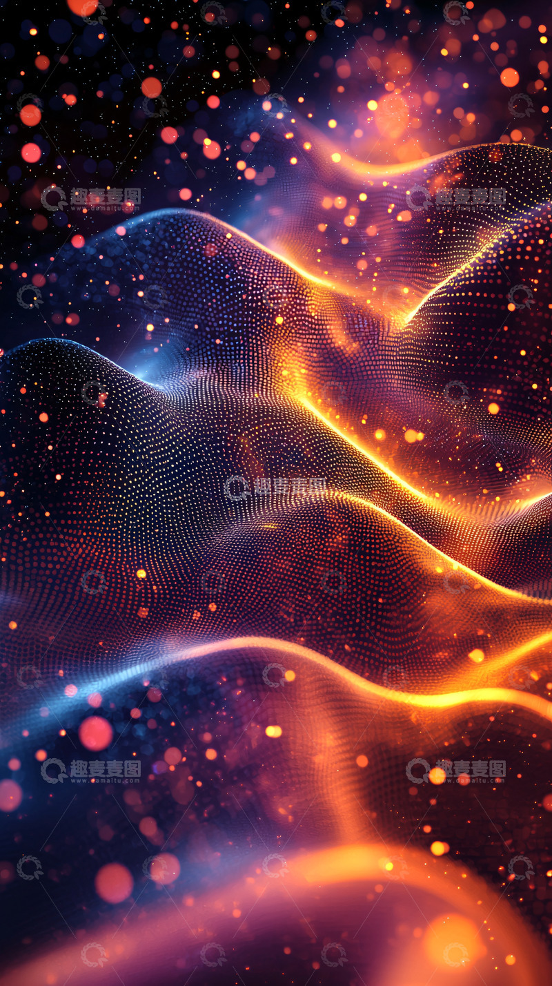 高清大图下载【趣麦麦图】抽象波浪