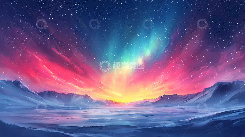 高清大图下载【趣麦麦图】极光