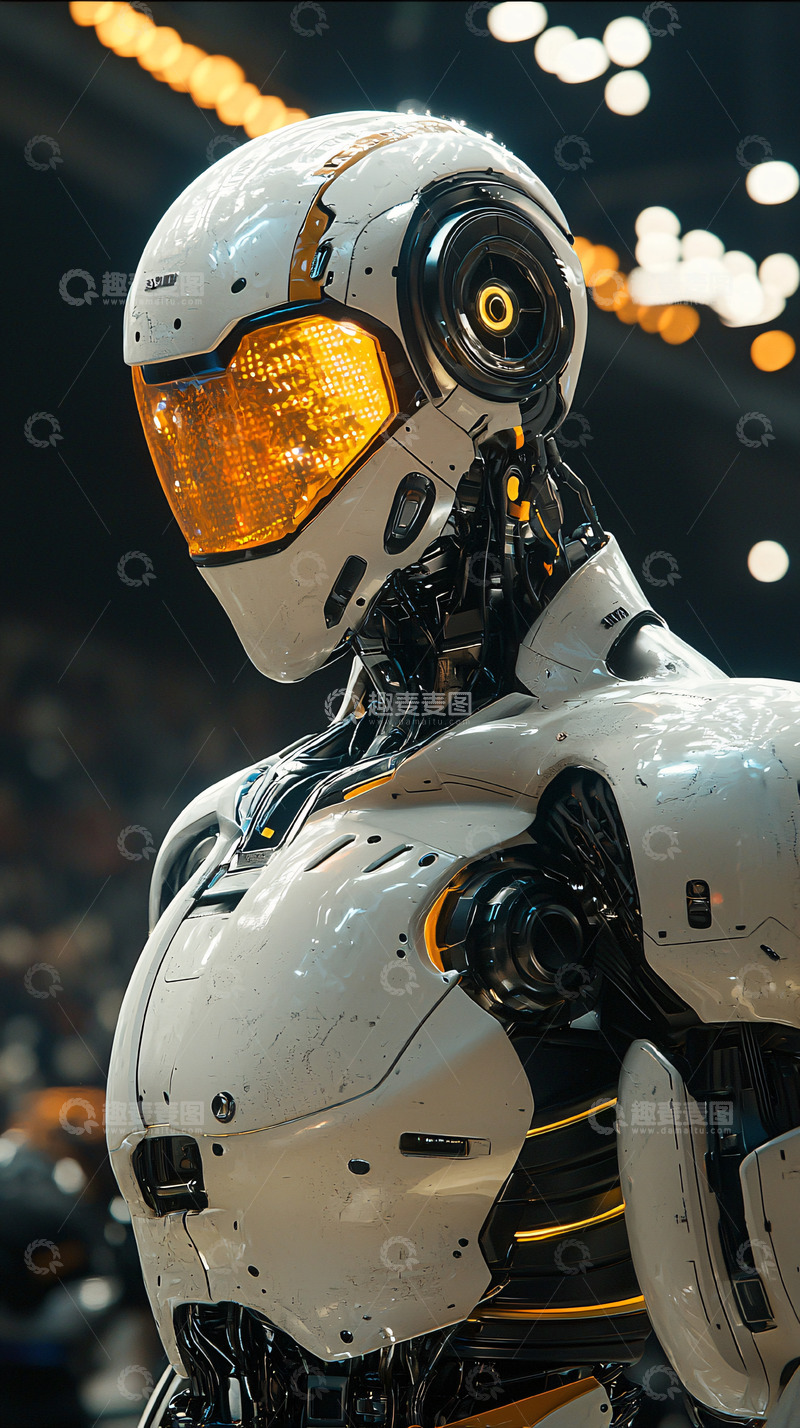 高清大图下载【趣麦麦图】未来感机器人