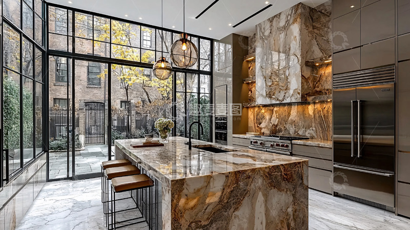高清大图下载【趣麦麦图】现代风格厨房