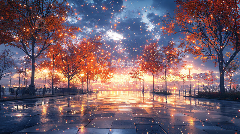 高清大图下载【趣麦麦图】梦幻秋景