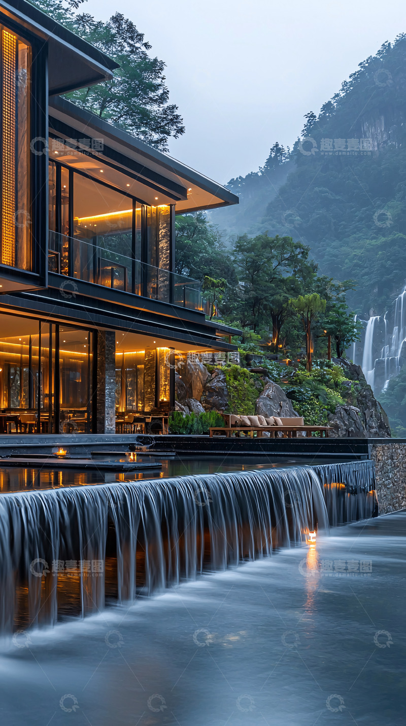 高清大图下载【趣麦麦图】山林别墅