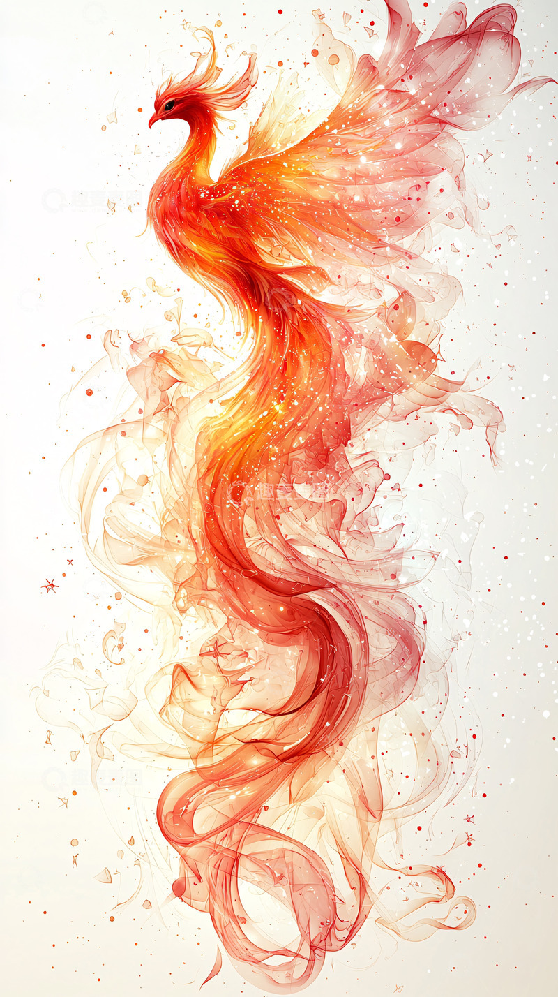 高清大图下载【趣麦麦图】火焰般的凤凰