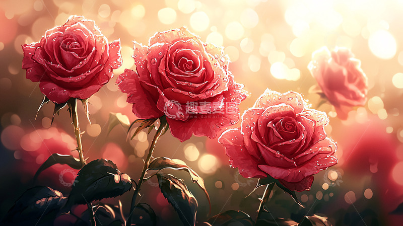 高清大图下载【趣麦麦图】光影玫瑰