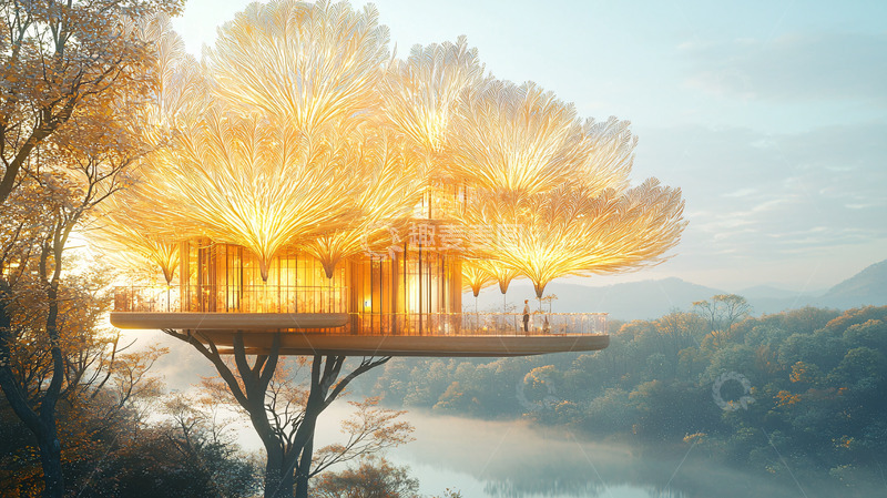 高清大图下载【趣麦麦图】光之树屋