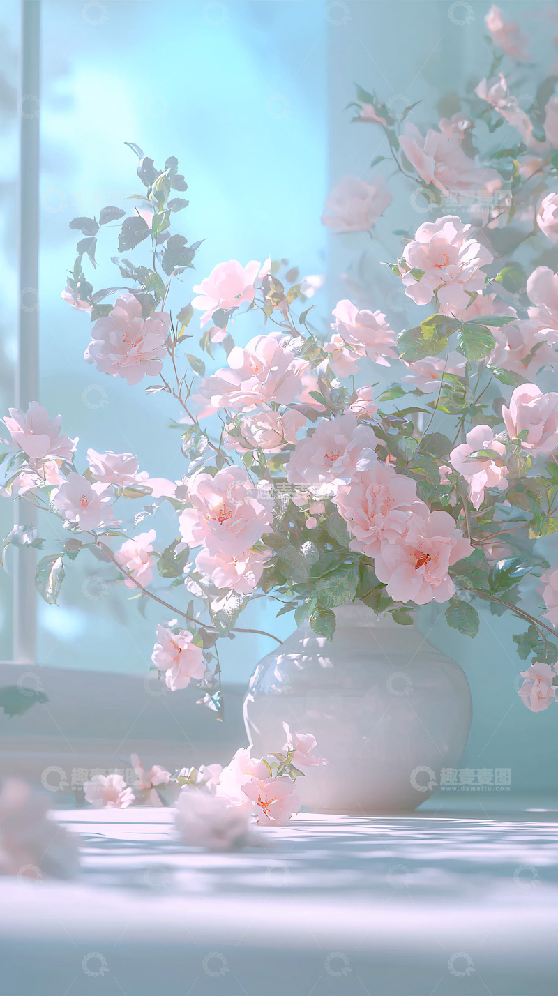 高清大图下载【趣麦麦图】粉色玫瑰花束