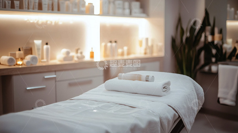 高清大图下载【趣麦麦图】美容院舒适护理床