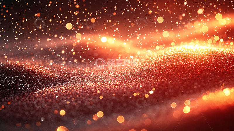 高清大图下载【趣麦麦图】炫丽红色粒子光效背景
