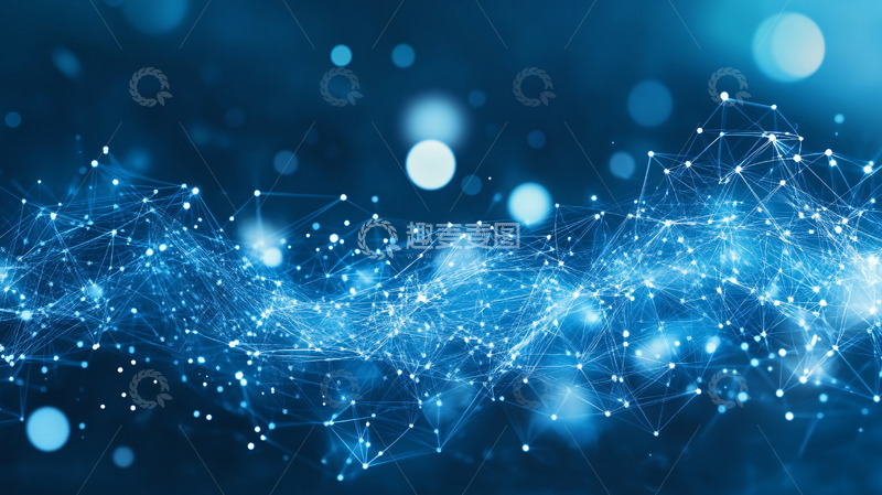 高清大图下载【趣麦麦图】蓝色科技背景8