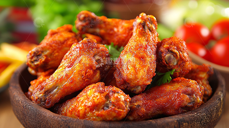 高清大图下载【趣麦麦图】香辣鸡翅