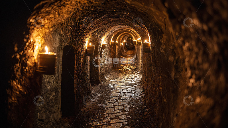高清大图下载【趣麦麦图】黑暗隧道