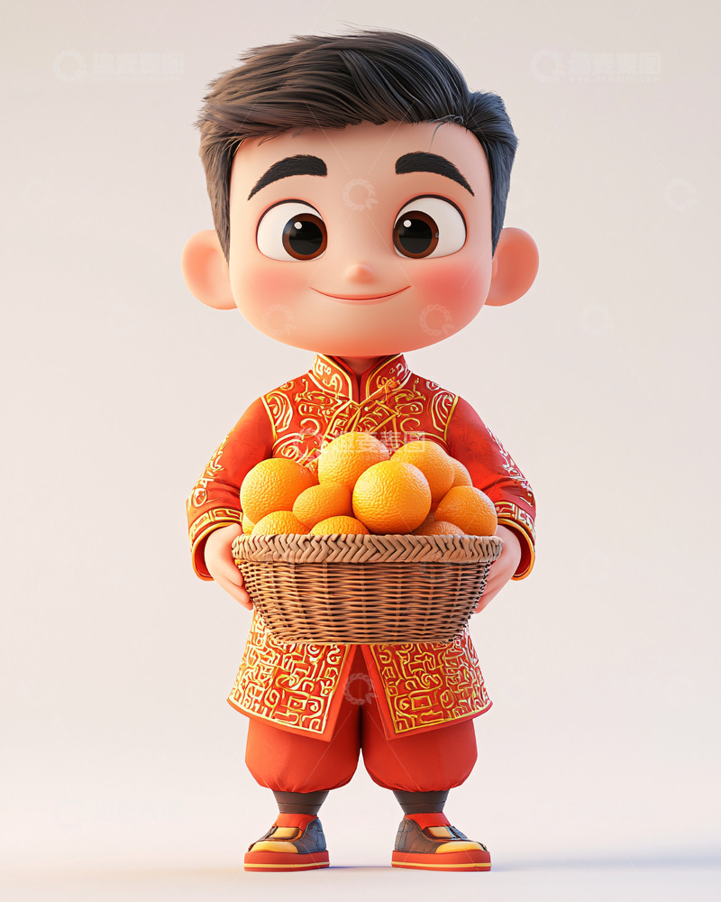 高清大图下载【趣麦麦图】可爱卡通男孩