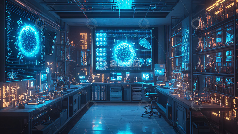 高清大图下载【趣麦麦图】未来科技实验室