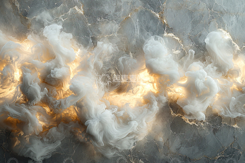 高清大图下载【趣麦麦图】梦幻般的云雾金光