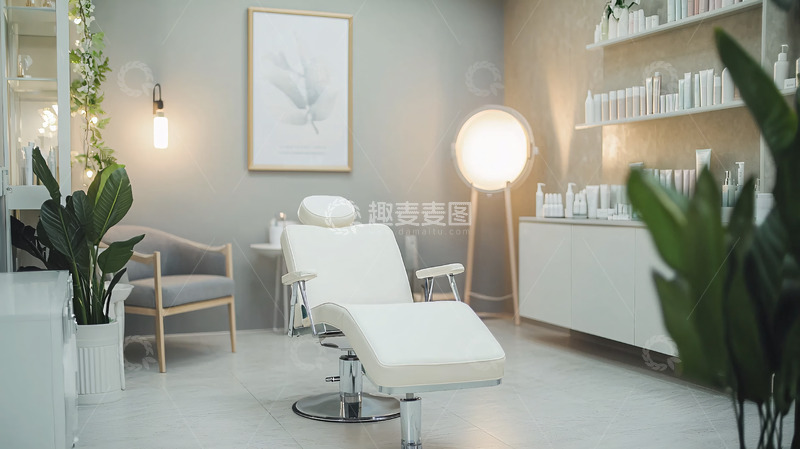 高清大图下载【趣麦麦图】极简风格美容院诊室
