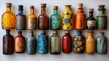 彩色玻璃瓶
