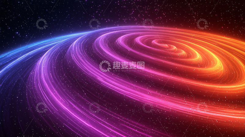 高清大图下载【趣麦麦图】绚丽的螺旋星云背景