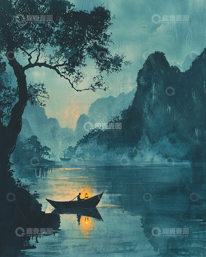 高清大图下载【趣麦麦图】水墨画