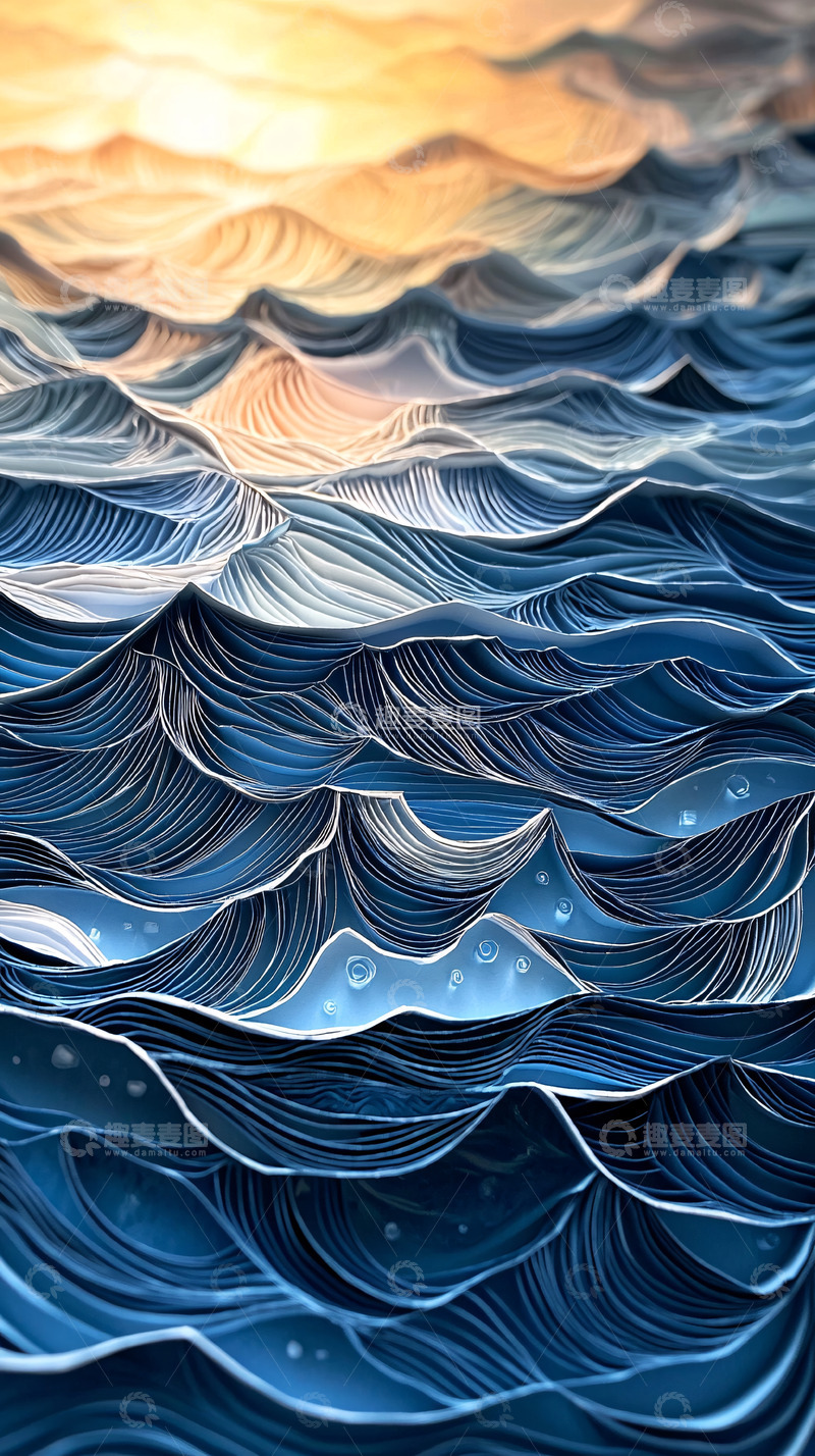高清大图下载【趣麦麦图】纸艺海洋