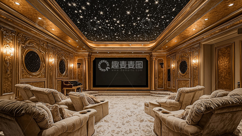 高清大图下载【趣麦麦图】奢华家庭影院