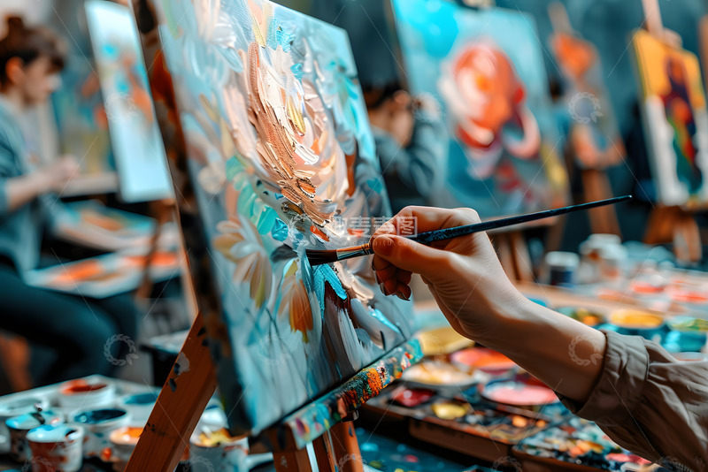 高清大图下载【趣麦麦图】油画艺术教育4