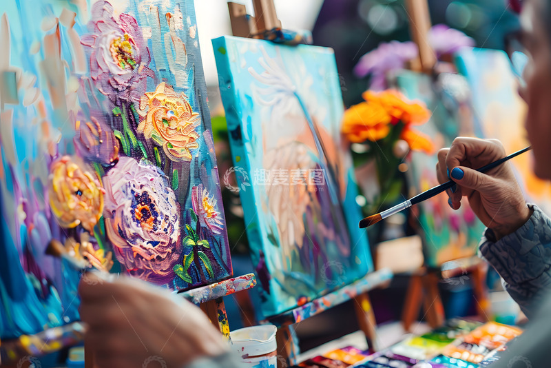 高清大图下载【趣麦麦图】油画艺术教育1