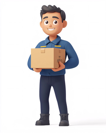 卡通快递员