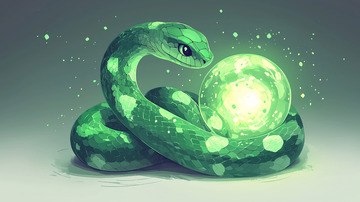 绿蛇守护魔法球