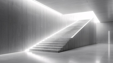 现代简约灰色楼梯