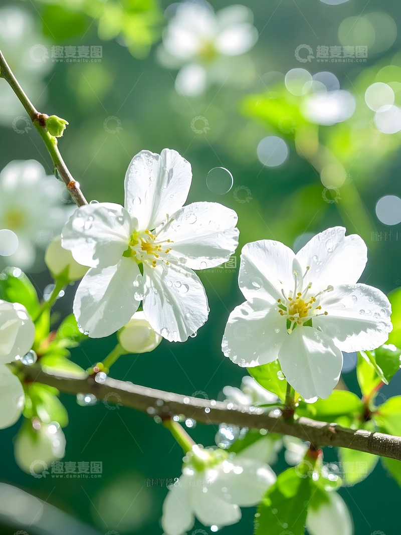 高清大图下载【趣麦麦图】春天盛开的梨花特写2